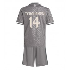 Real Madrid Aurelien Tchouameni #14 Tredjedraktsett Barn 2024-25 Kortermet (+ korte bukser)